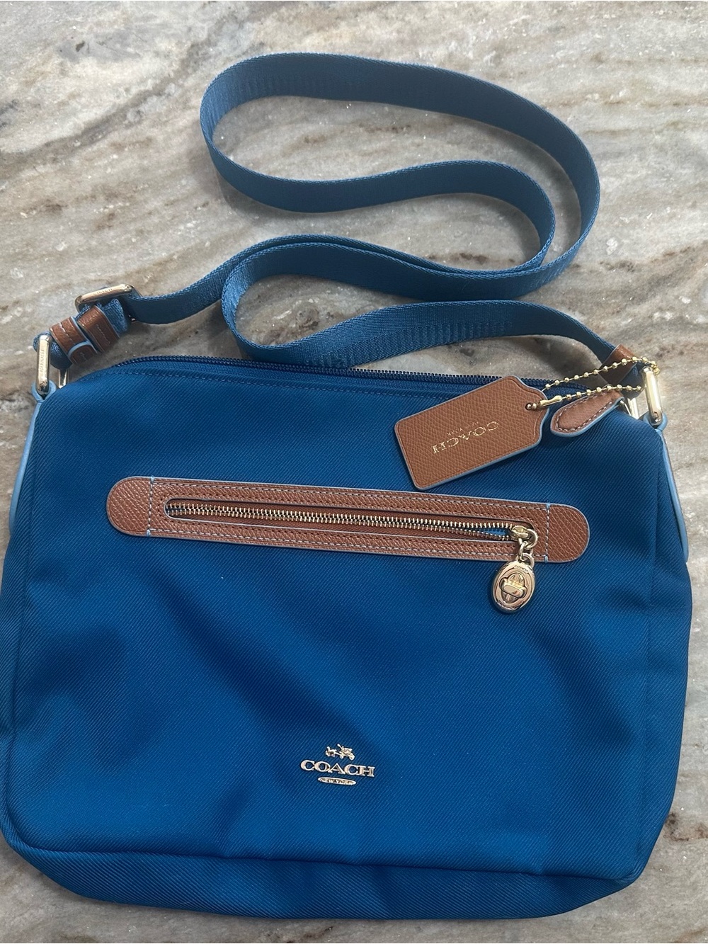 Coach Sawyer Crossbody bag F37239 Bright Mineral Blue